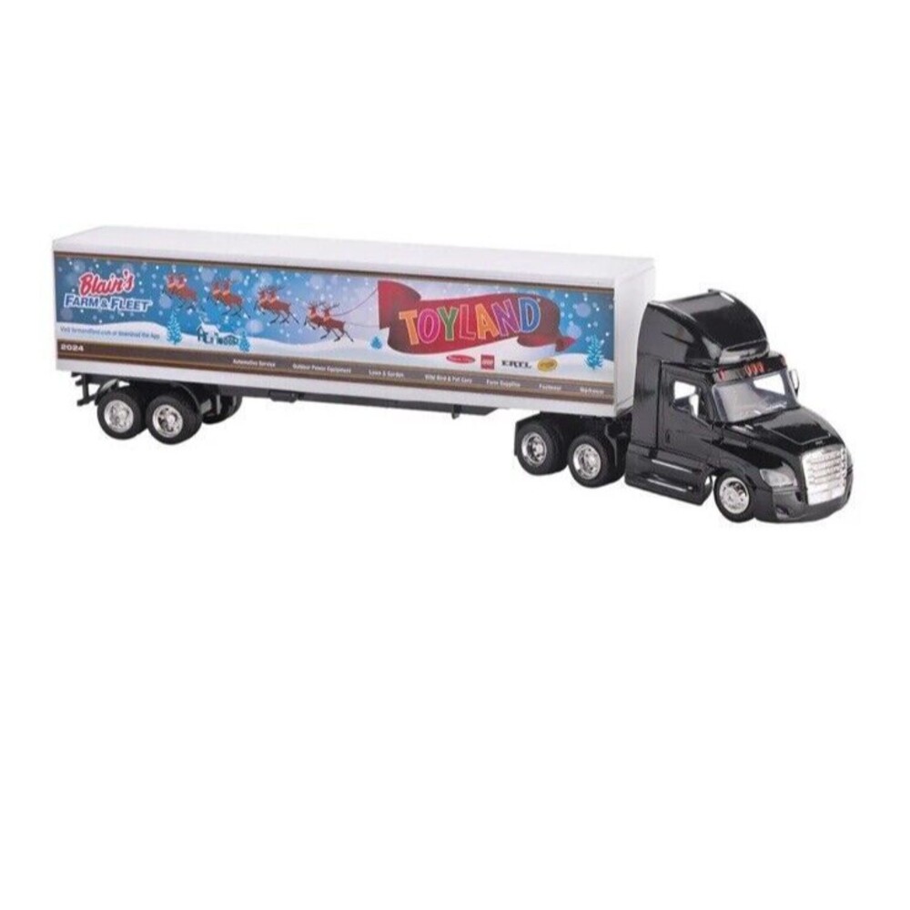 New Ray Blains‎ Farm & Fleet TOYLAND Long Haul Trucker Toy Semi 1:43 Die Cast